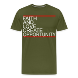 Faith And Love - olive green