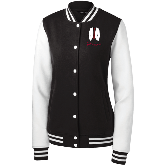 Falco Wear White Suit Woman Letterman Jacket 