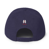 Navy and White Falco Snapback Hat