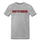 God's Warrior The Blood T-Shirt - heather gray