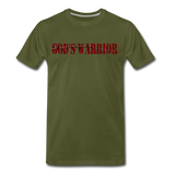 God's Warrior The Blood T-Shirt - olive green