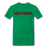 God's Warrior The Blood T-Shirt - kelly green