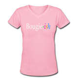 Bougie-ish V neck T-Shirt - pink