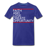 Faith And Love - royal blue