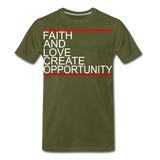 Faith And Love - olive green