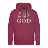 Falco Trusting God Hoodie - burgundy