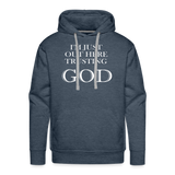 Falco Trusting God Hoodie - heather denim